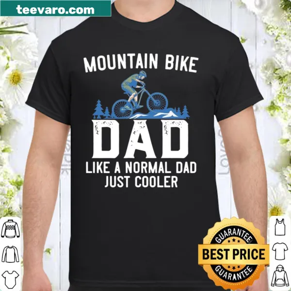 Typography mountain biking shirt for dads
