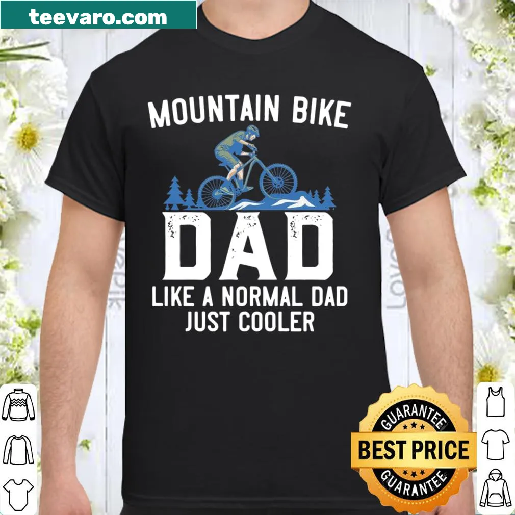 Typography mountain biking shirt for dads