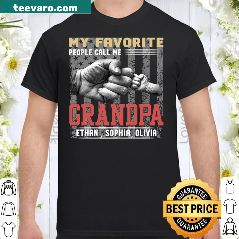 Text design stating 'My Favorite People Call Me Grandpa'