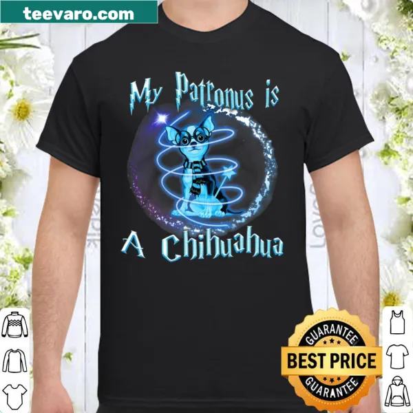 Chihuahua shirt with 'My Patronus Is A Chihuahua' text for dog lovers