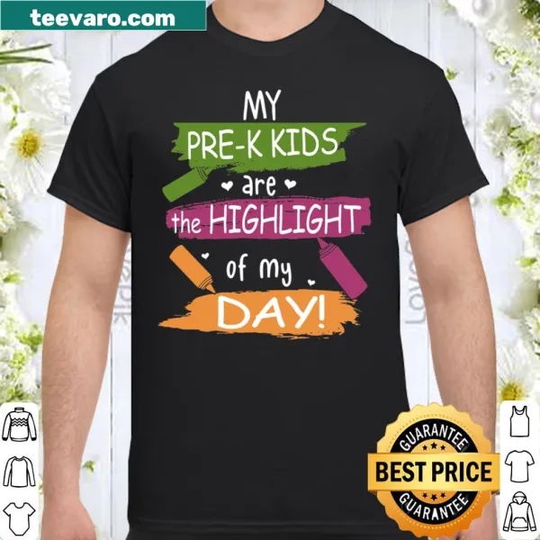 Sentimental shirt for pre-K teachers celebrating their kids