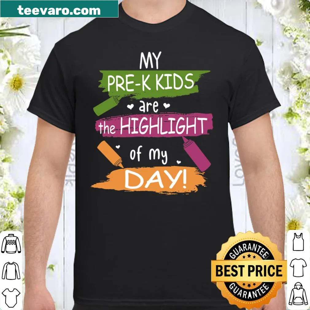 Sentimental shirt for pre-K teachers celebrating their kids