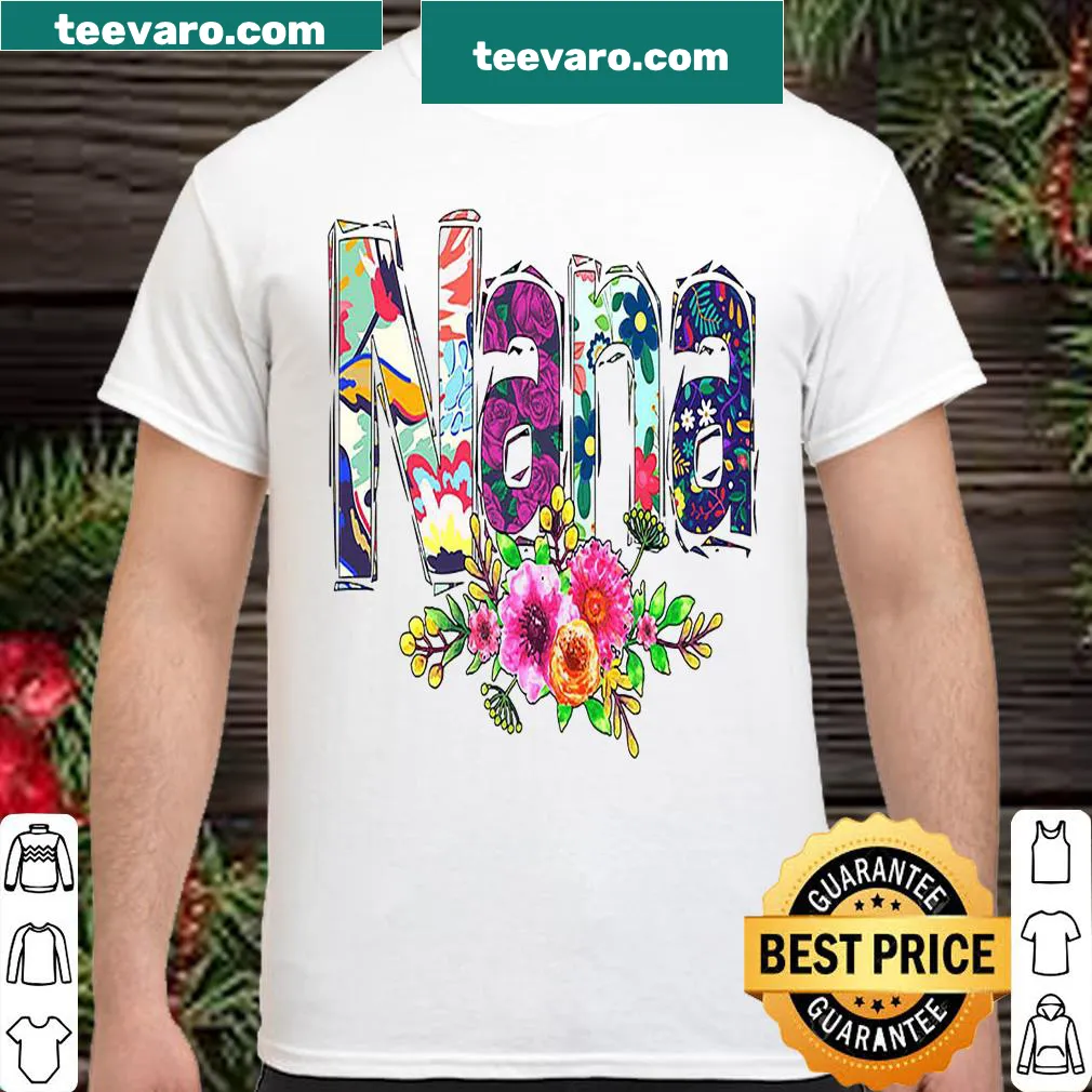Sentimental shirt honoring grandmothers with floral design