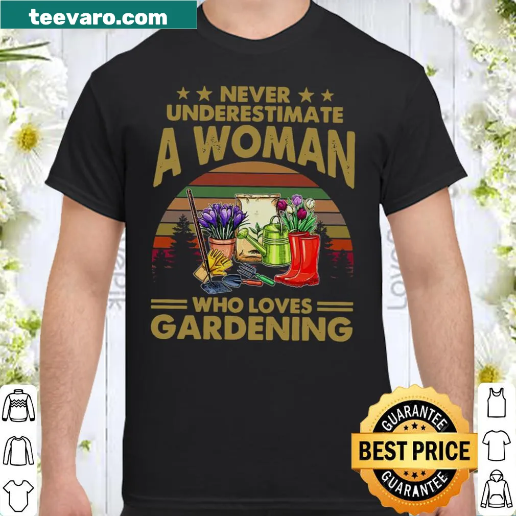 Inspirational gardening t-shirt for women with clever phrase