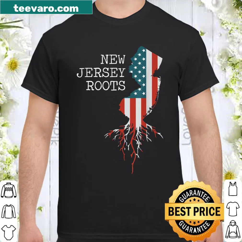 Vintage American flag design for New Jersey pride