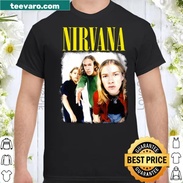 Nirvana and Hanson mashup graphic tee with playful design