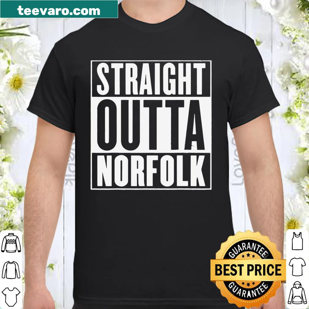 Shirt proudly declaring Norfolk heritage with bold text