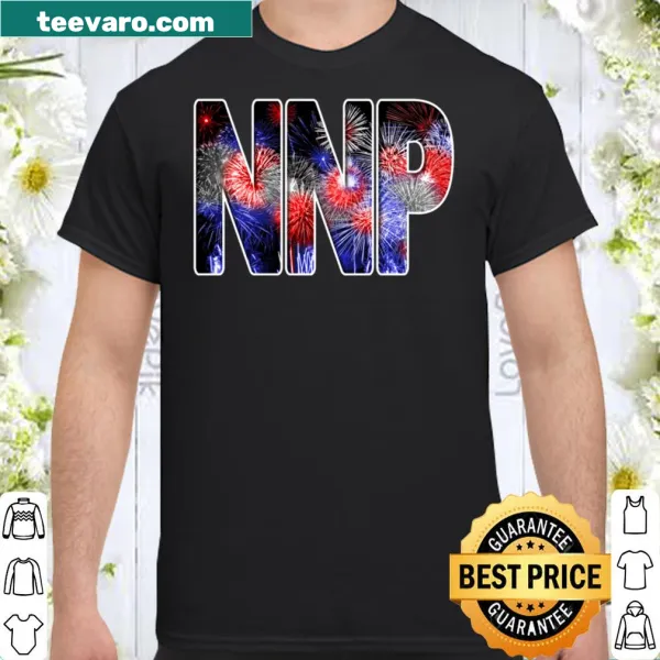 Patriotic NNP t-shirt with fireworks and nursing design