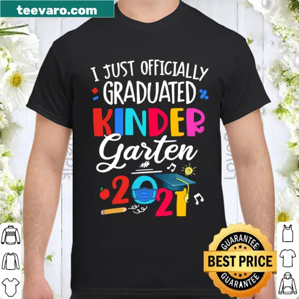 Graduation-themed shirt for kids celebrating kindergarten completion
