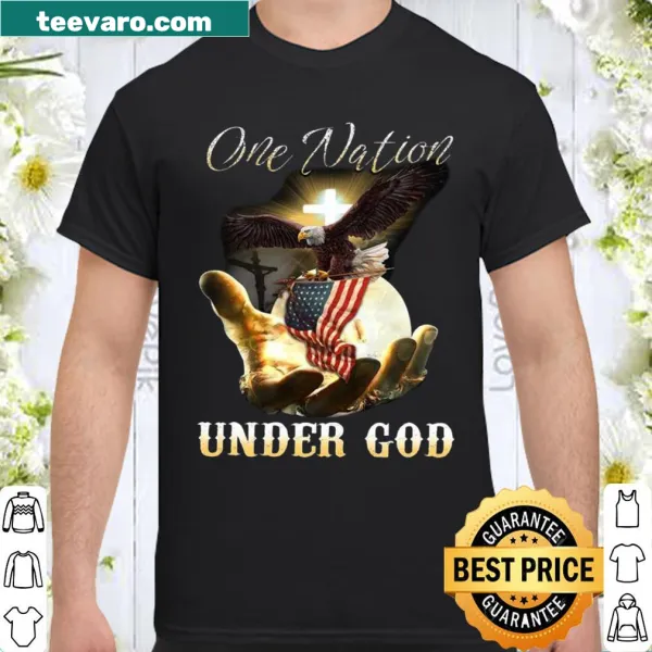 Shirt with the phrase One nation under god promoting faith and unity