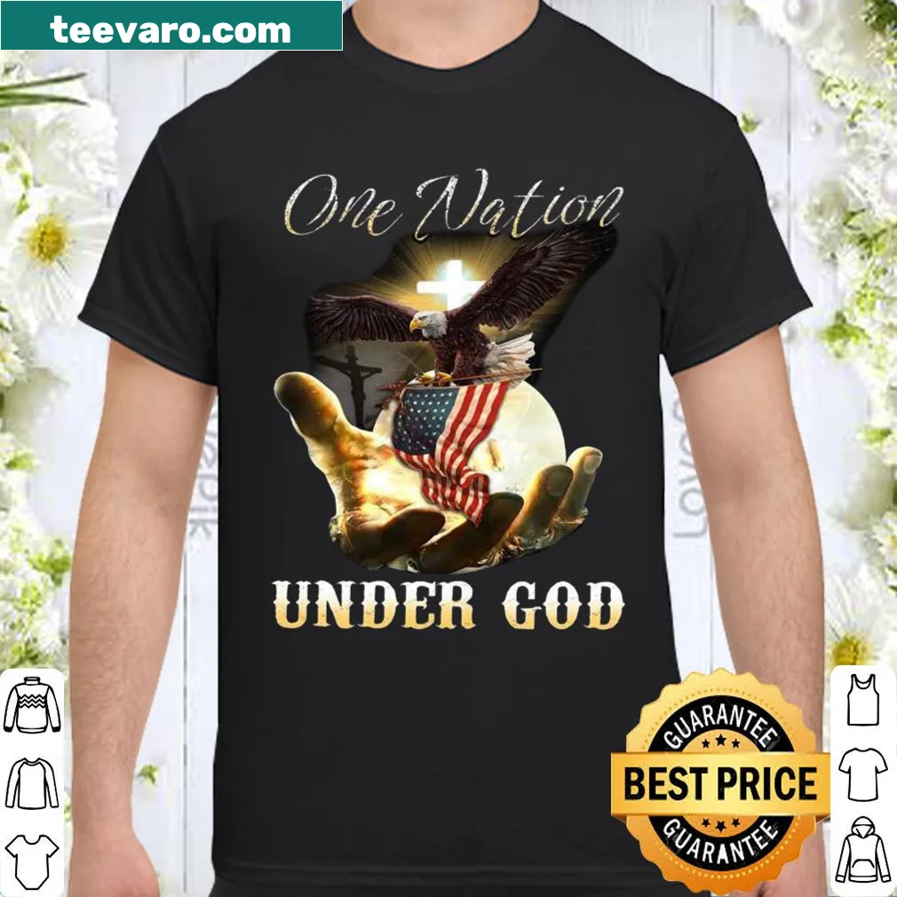 Shirt with the phrase One nation under god promoting faith and unity