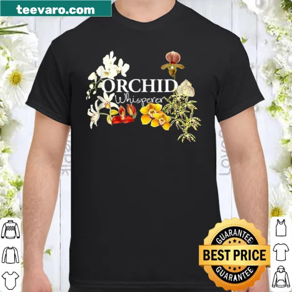 Shirt for orchid lovers featuring 'Orchid Whisperer' text