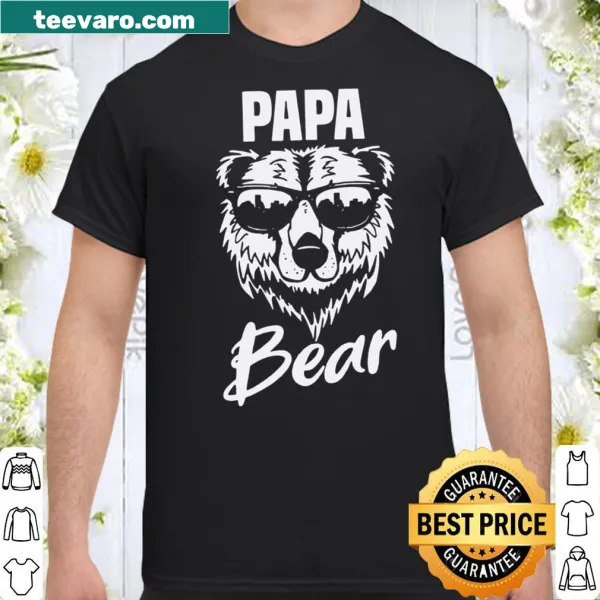 Papa Bear shirt with playful bear graphic and text