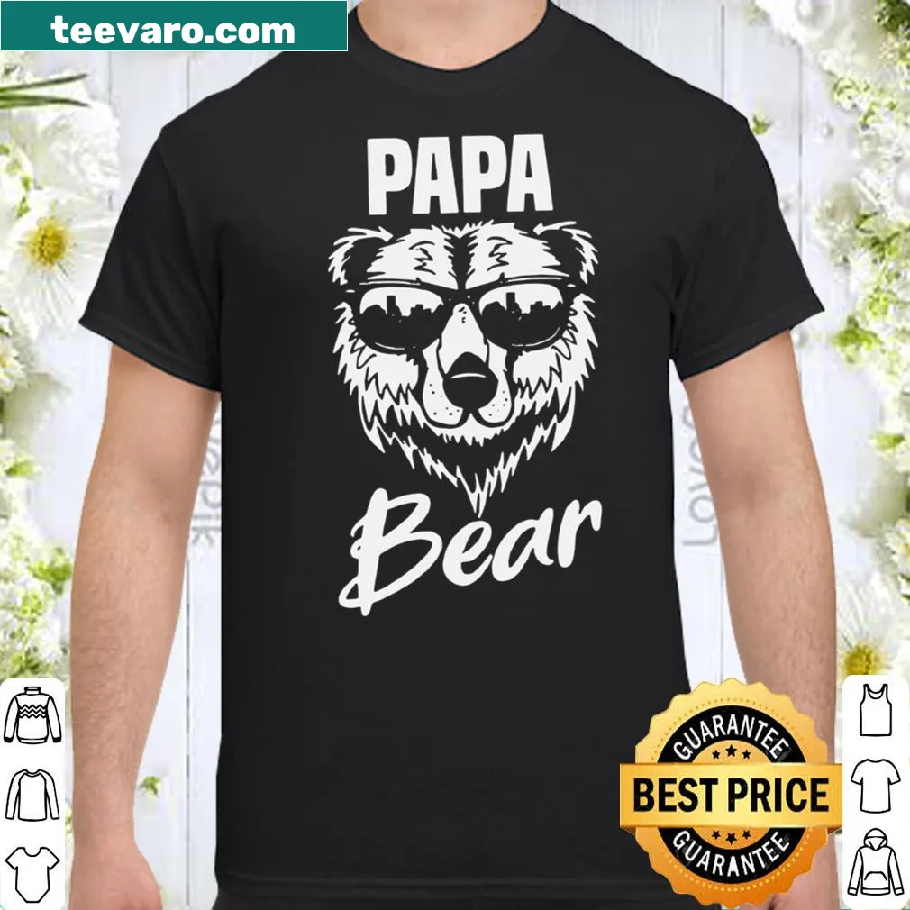Papa Bear shirt with playful bear graphic and text
