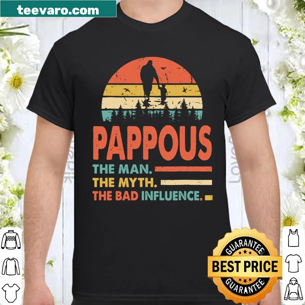 Humorous Pappous graphic shirt for grandfathers