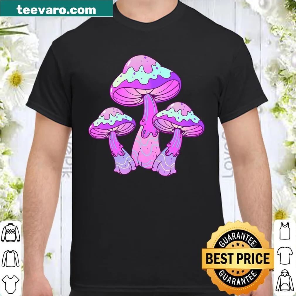 Cute pastel goth mushrooms cartoon shirt