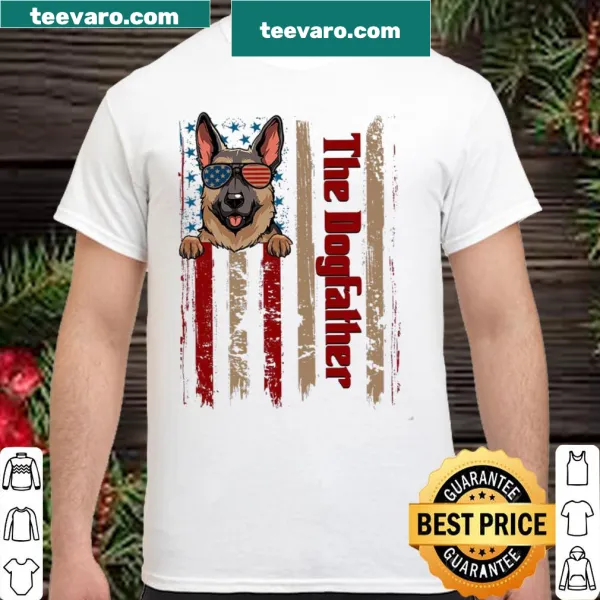 Personalized Dogfather shirt with playful dog graphic