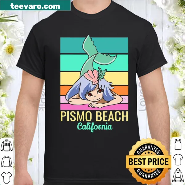 Cute vacation mermaid design inspired by Pismo Beach