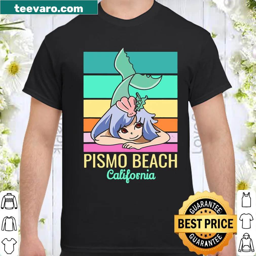 Cute vacation mermaid design inspired by Pismo Beach