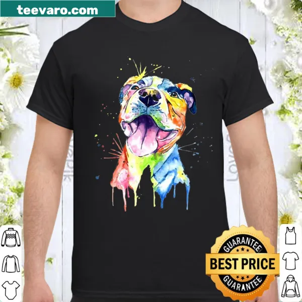 Artistic Pit Bull illustration shirt