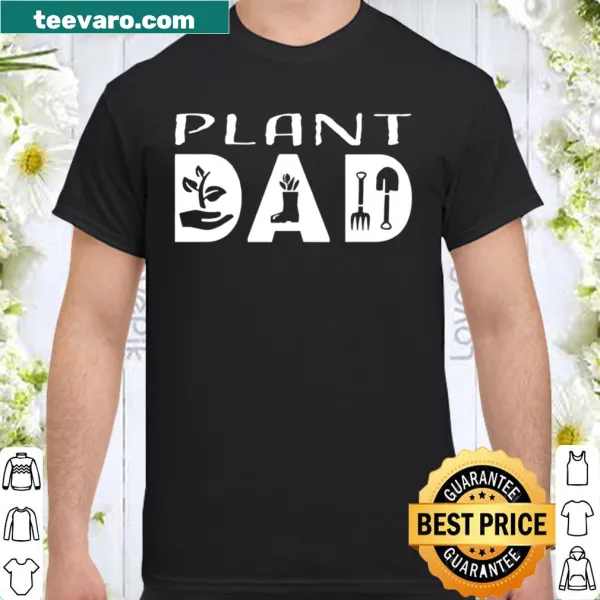 Plant Dad shirt with botanical motifs and playful design