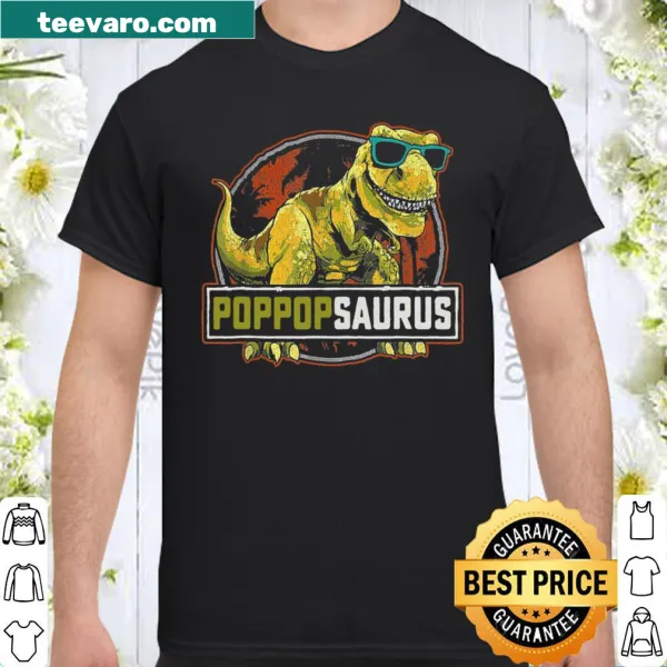 Cartoon T-Rex 'Poppopsaurus' design for family matching