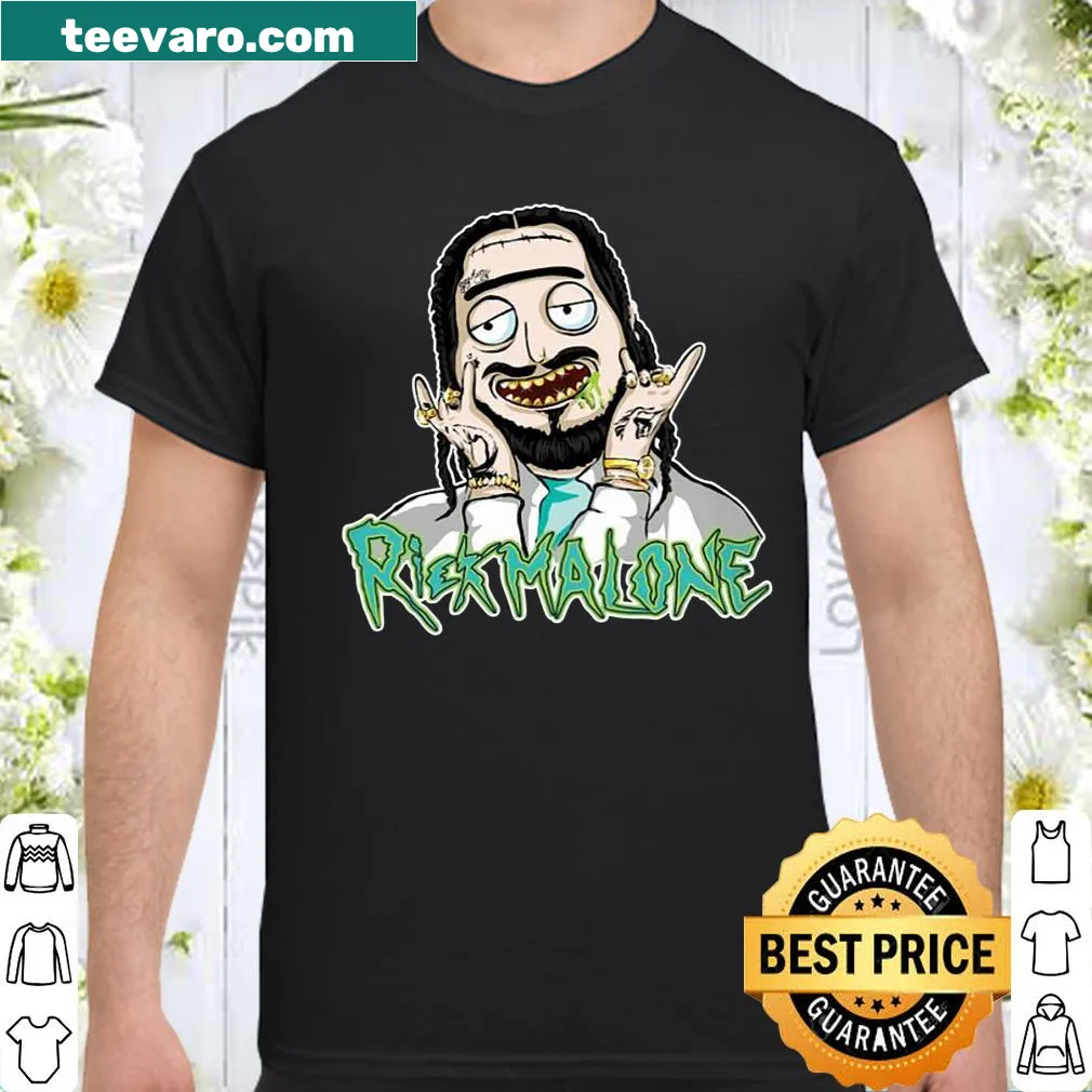 Typography design shirt featuring the name Rick Malone