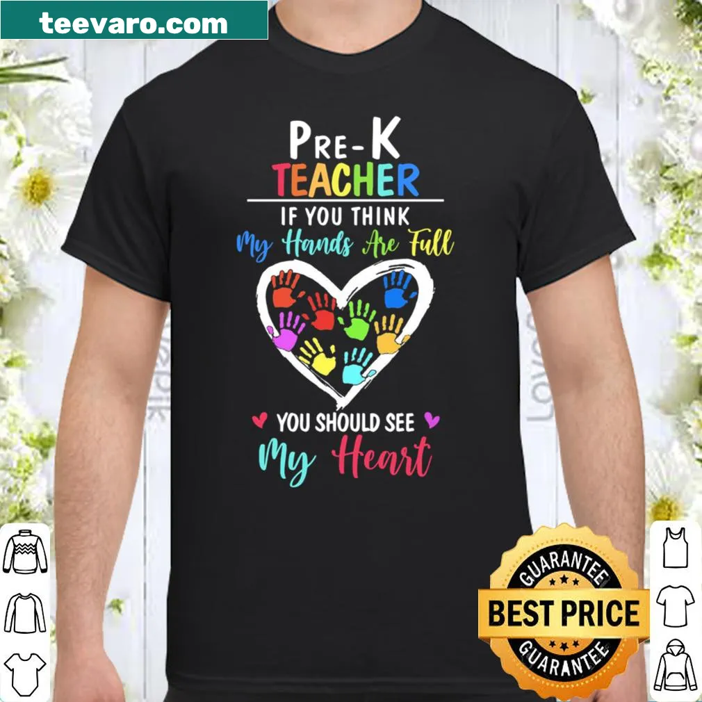 Heartfelt t-shirt for pre-K teachers with a touching message