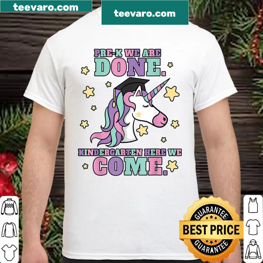 Graduation shirt celebrating completion of Pre-K and moving to Kindergarten