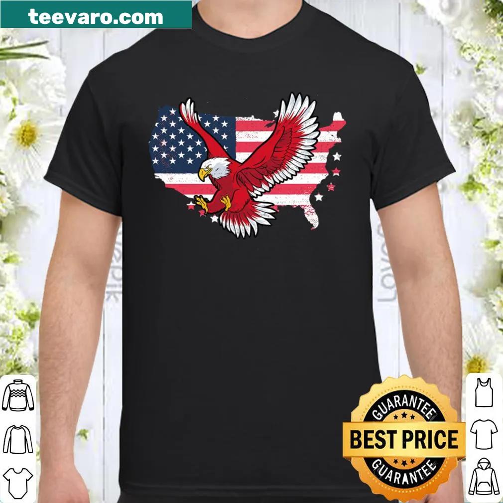 Classic patriotic shirt with 'Proud America' for Independence Day.