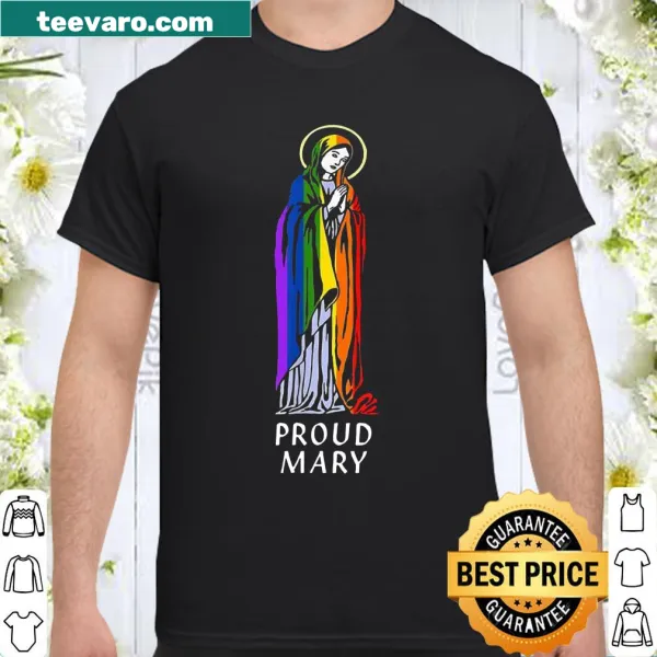 Illustrative graphic of 'Proud Mary' celebrating pride month with rainbow elements.