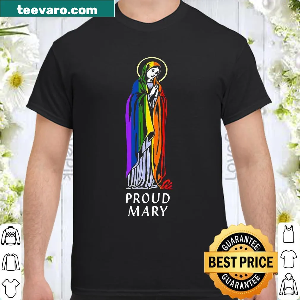 Illustrative graphic of 'Proud Mary' celebrating pride month with rainbow elements.