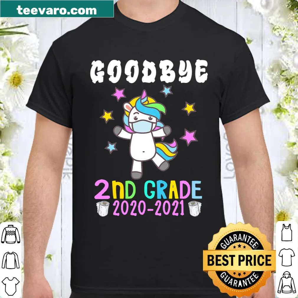 Whimsical unicorn shirt for last day of second grade