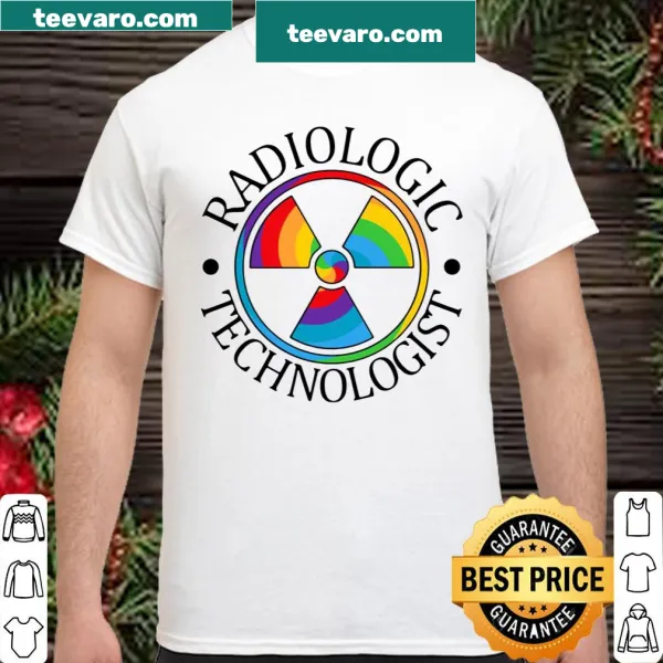 Shirt with a rainbow symbol honoring radiologic technologists