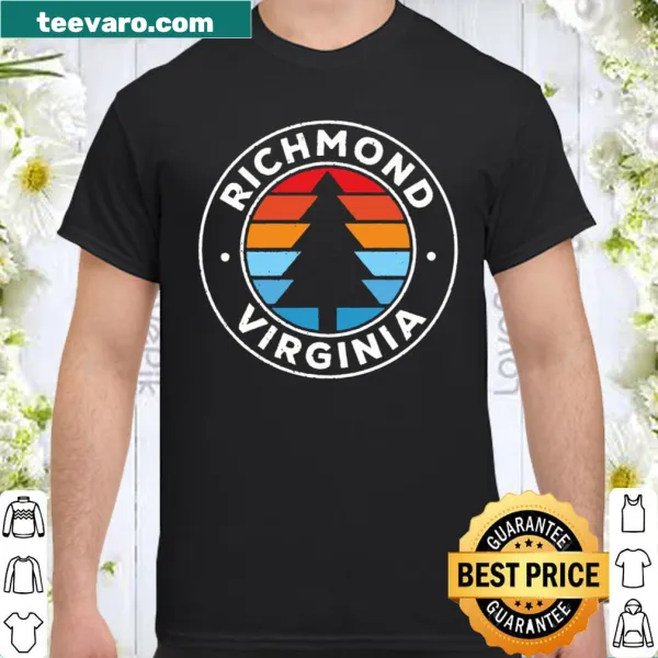 Vintage Richmond Virginia shirt with retro 1970s graphic