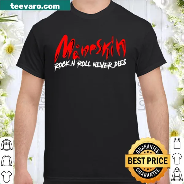 Maneskin crewneck shirt featuring bold rock-themed design.