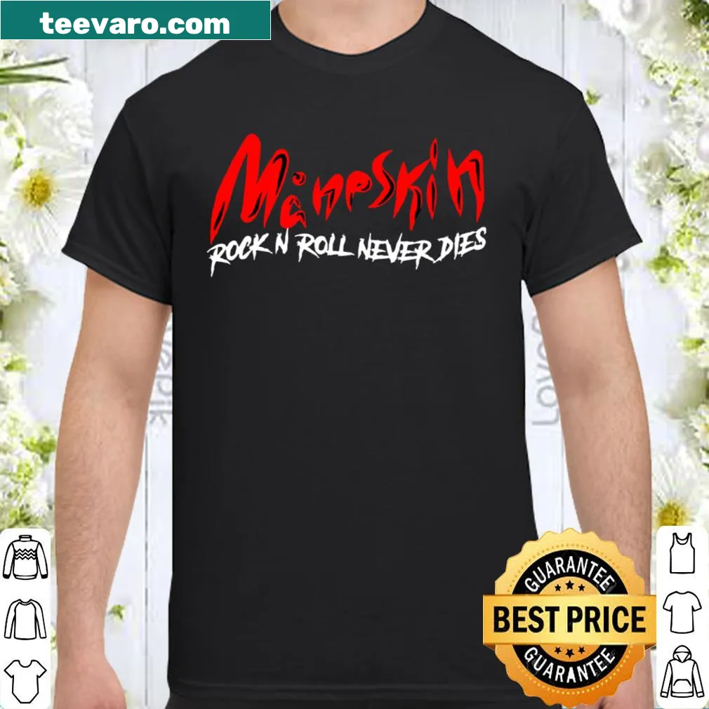 Maneskin crewneck shirt featuring bold rock-themed design.