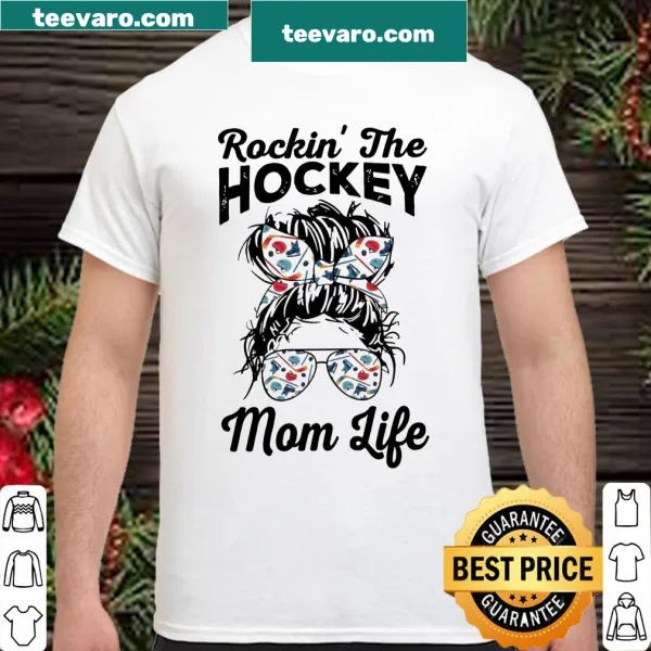 Proud hockey mom shirt with bold typography