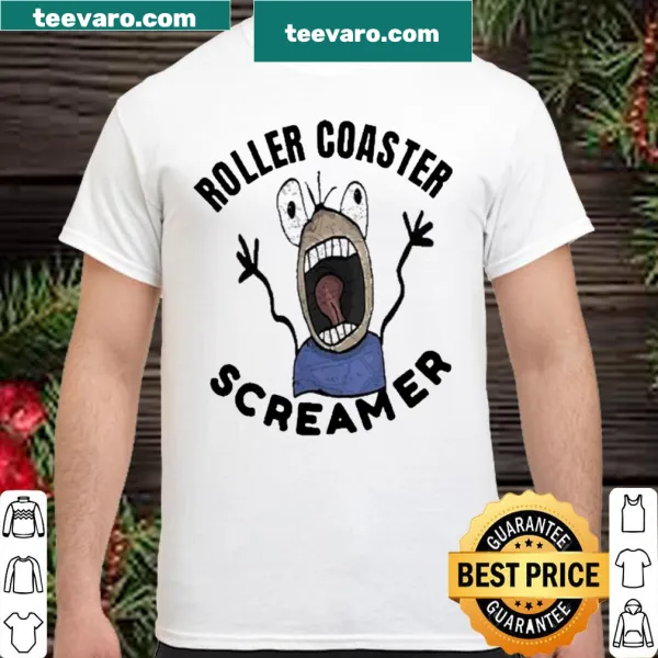 Thrill-seeking roller coaster graphic t-shirt
