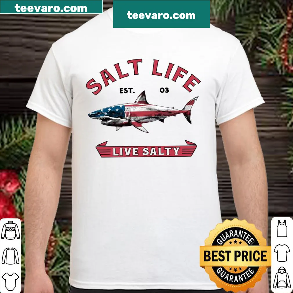 Salt Life Est 03 graphic t-shirt celebrating coastal lifestyle