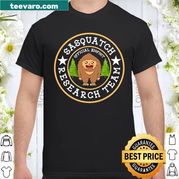 Sasquatch shirt with Bigfoot research team graphic