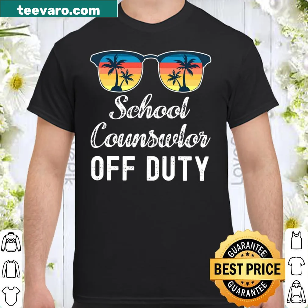 Friendly shirt with 'School Counselor Off Duty' design