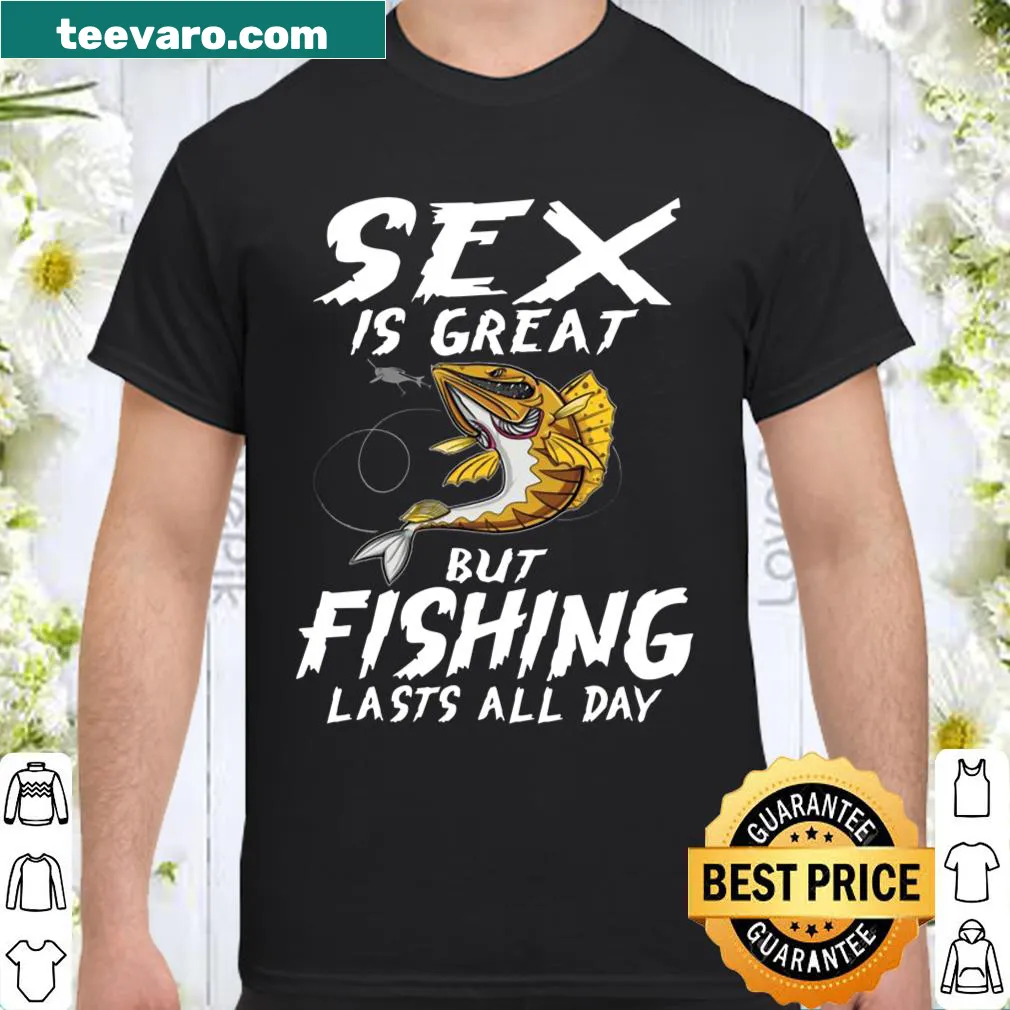 Funny fishing-themed shirt with a humorous slogan