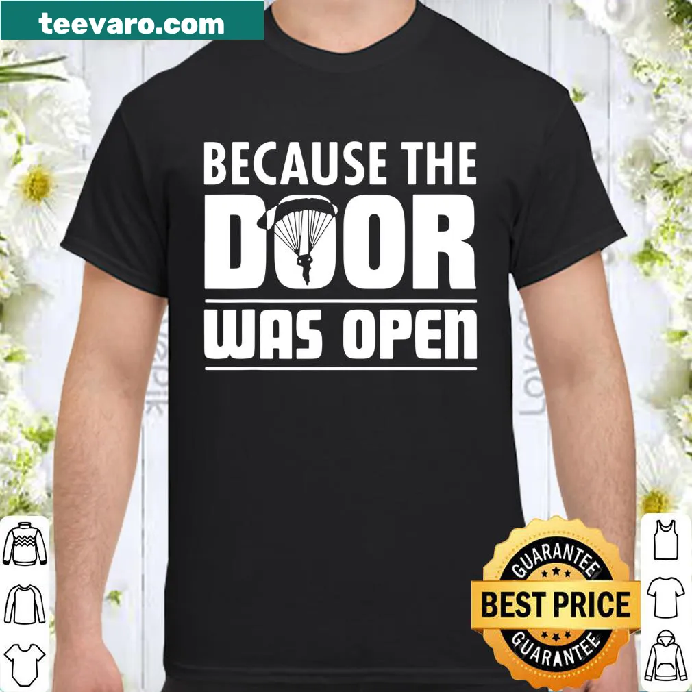 Funny skydiving shirt with witty text about spontaneity