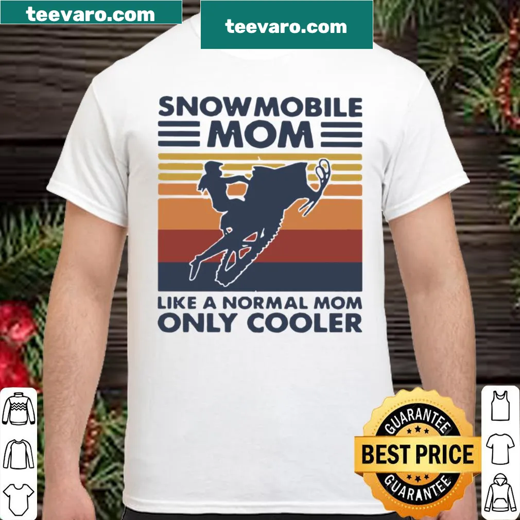 Vintage shirt for snowmobile moms with humorous text