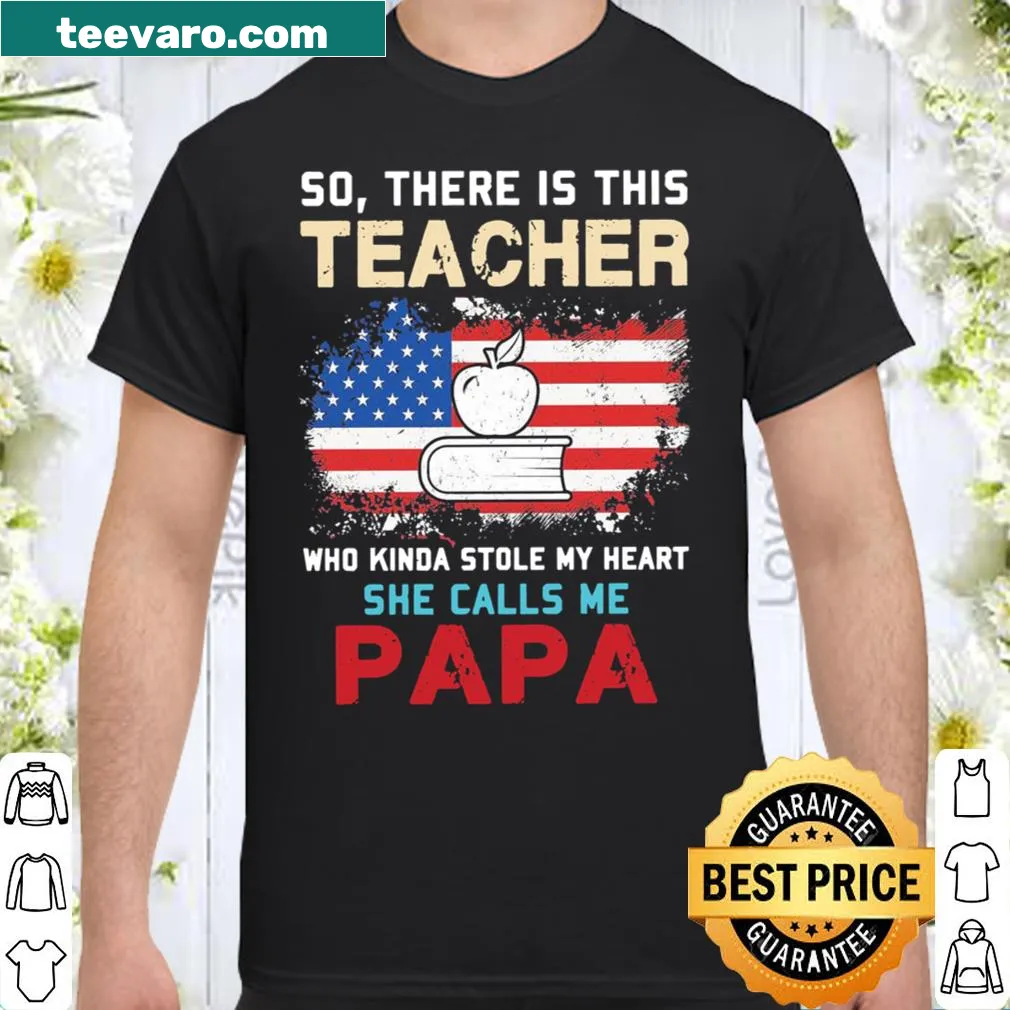 Sentimental shirt with a phrase about teaching and fatherhood