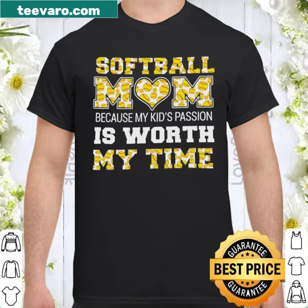 Heartfelt shirt for softball moms expressing pride and support