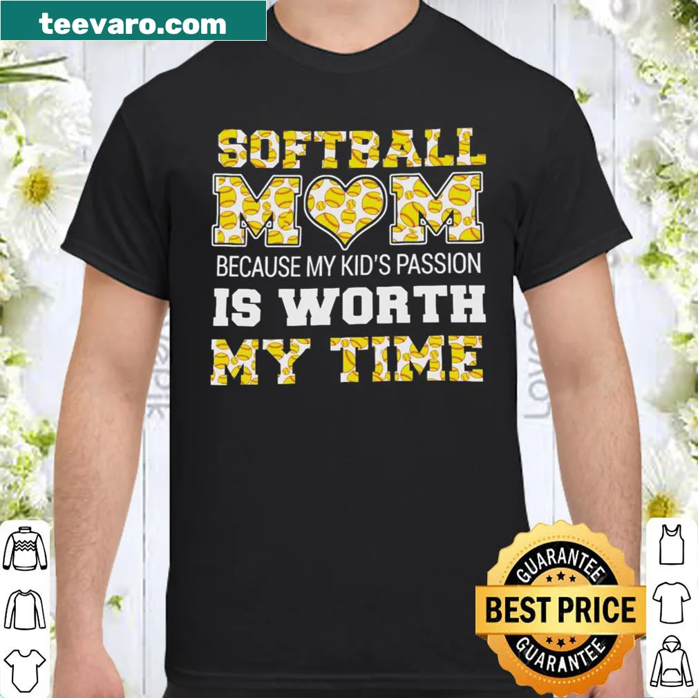 Heartfelt shirt for softball moms expressing pride and support