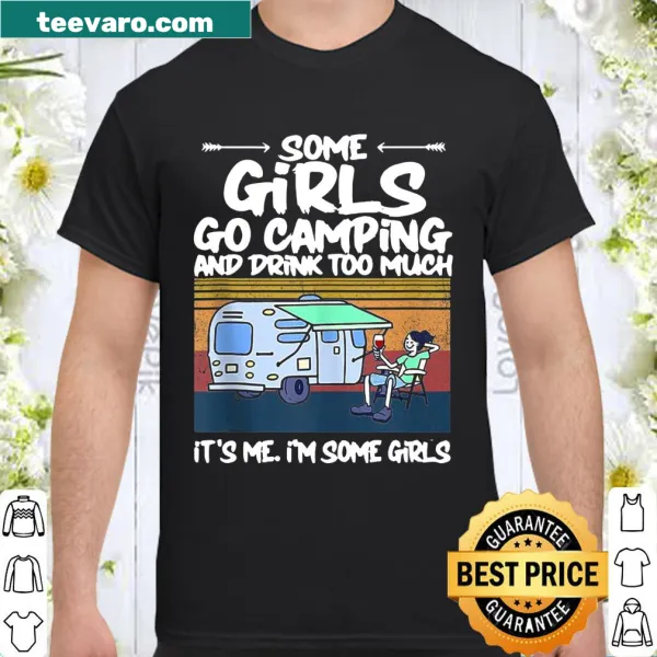 Vintage camping shirt for women with humorous text