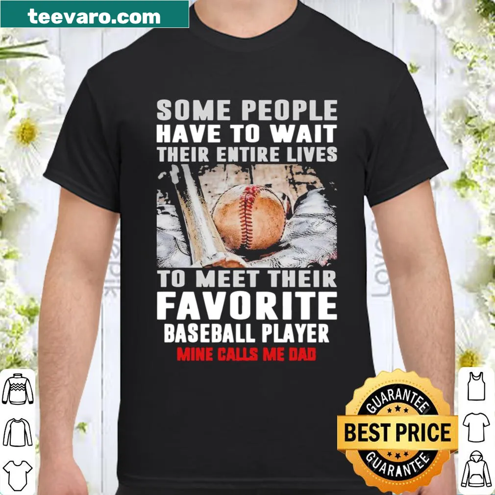 Shirt with the phrase celebrating softball dads and their favorite players.